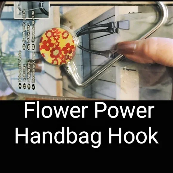 Flower Power Imported Handbag Hook - Picture 6 of 11